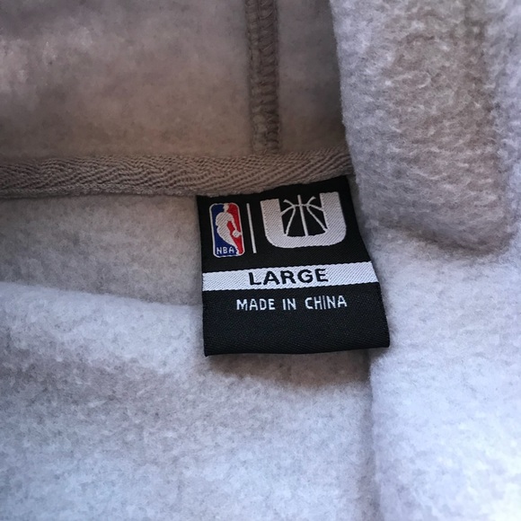 Golden State Warriors Funnel Neck Sweatshirt Sz L - Picture 4 of 5